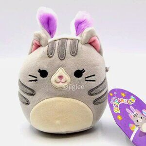 4" Tally The Cat With Bunny Ears Squishmallows Easter Spring Edition Plush Toy